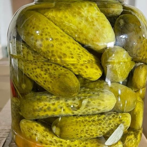 Canned baby cucumber