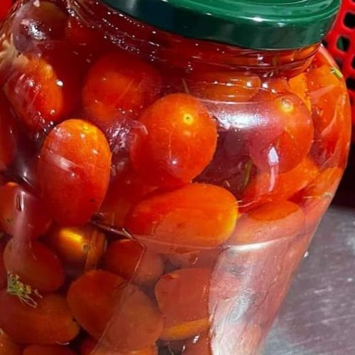 Canned cherry tomato