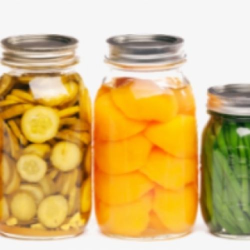 Canned fruits and vegetables